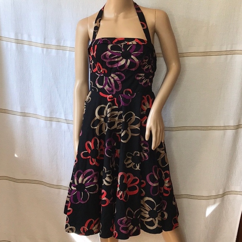Black floral Girls from savoy dress